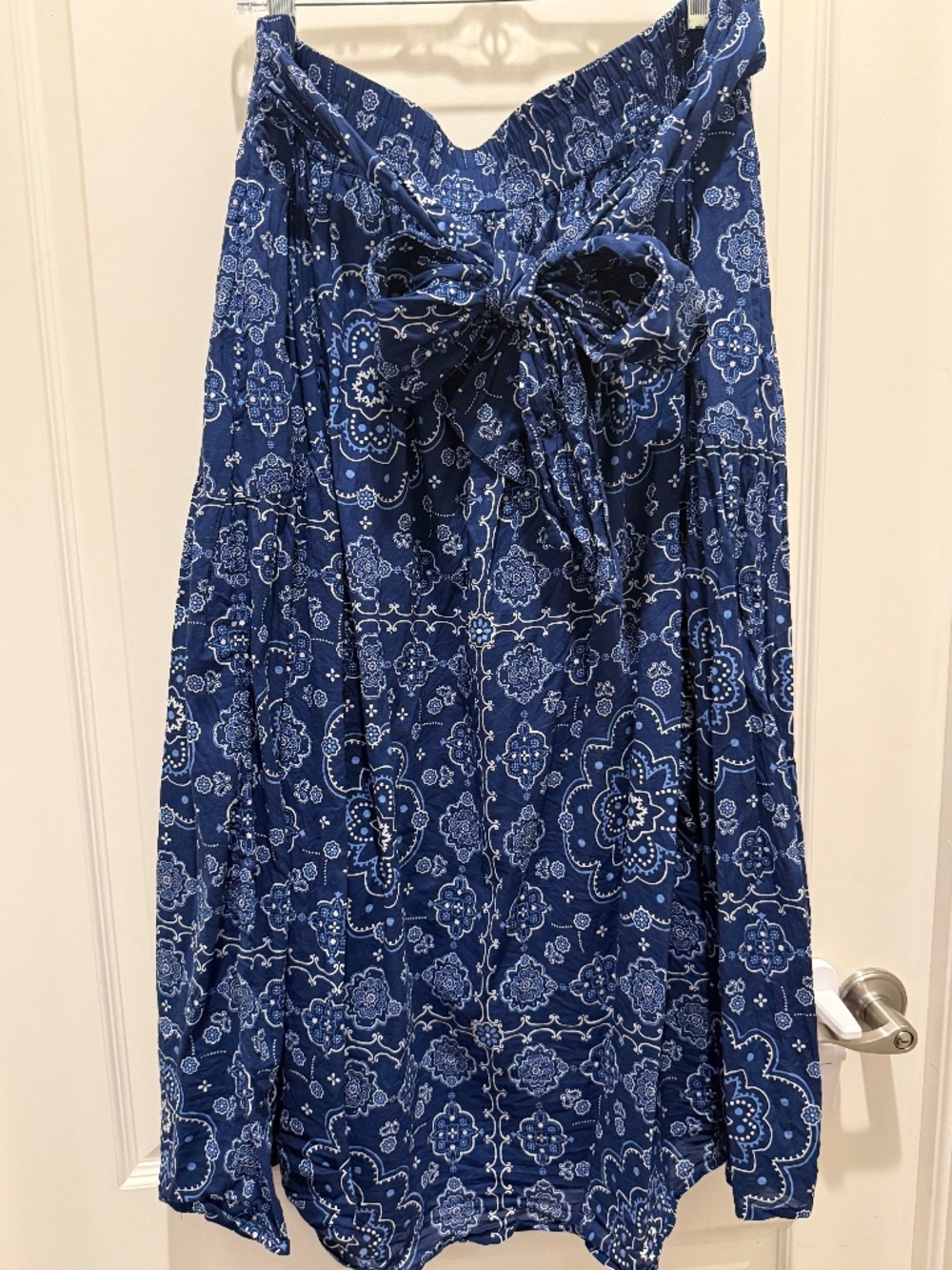 Draper James Bandana Print Midi Skirt, Size XXL